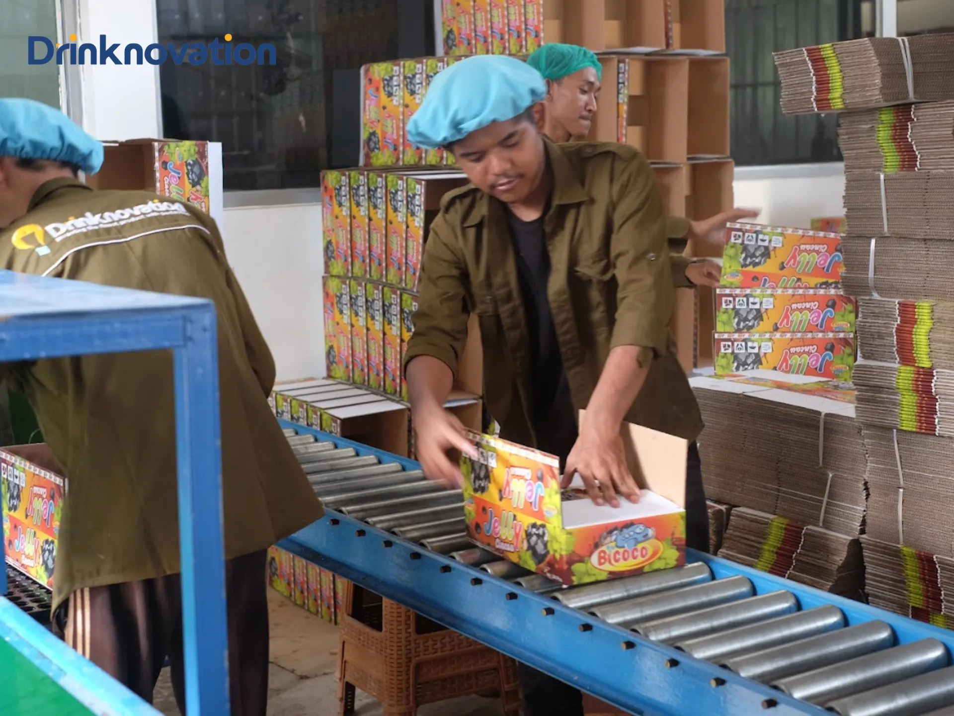 Proses Quality Control dan distribusi produk minuman Drinknovation